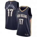 Maillot NBA New Orleans Pelicans jonas valanciunas 17 Nike 2022-23 Icon Edition Navy Swingman - Homme